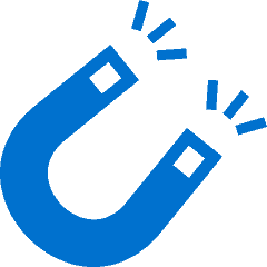 blue magnet icon