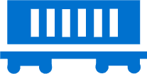 blue railcar icon