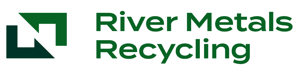 River Metals Recycling blue and gold logo