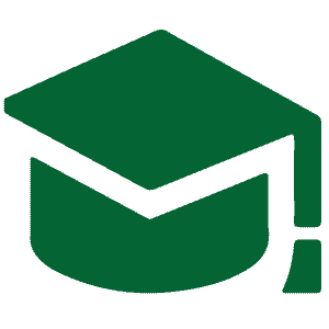 Careers 10 blue graduation cap icon