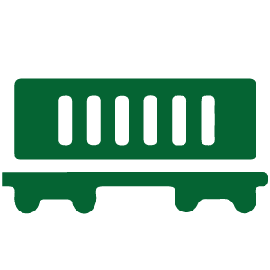 blue railcar icon
