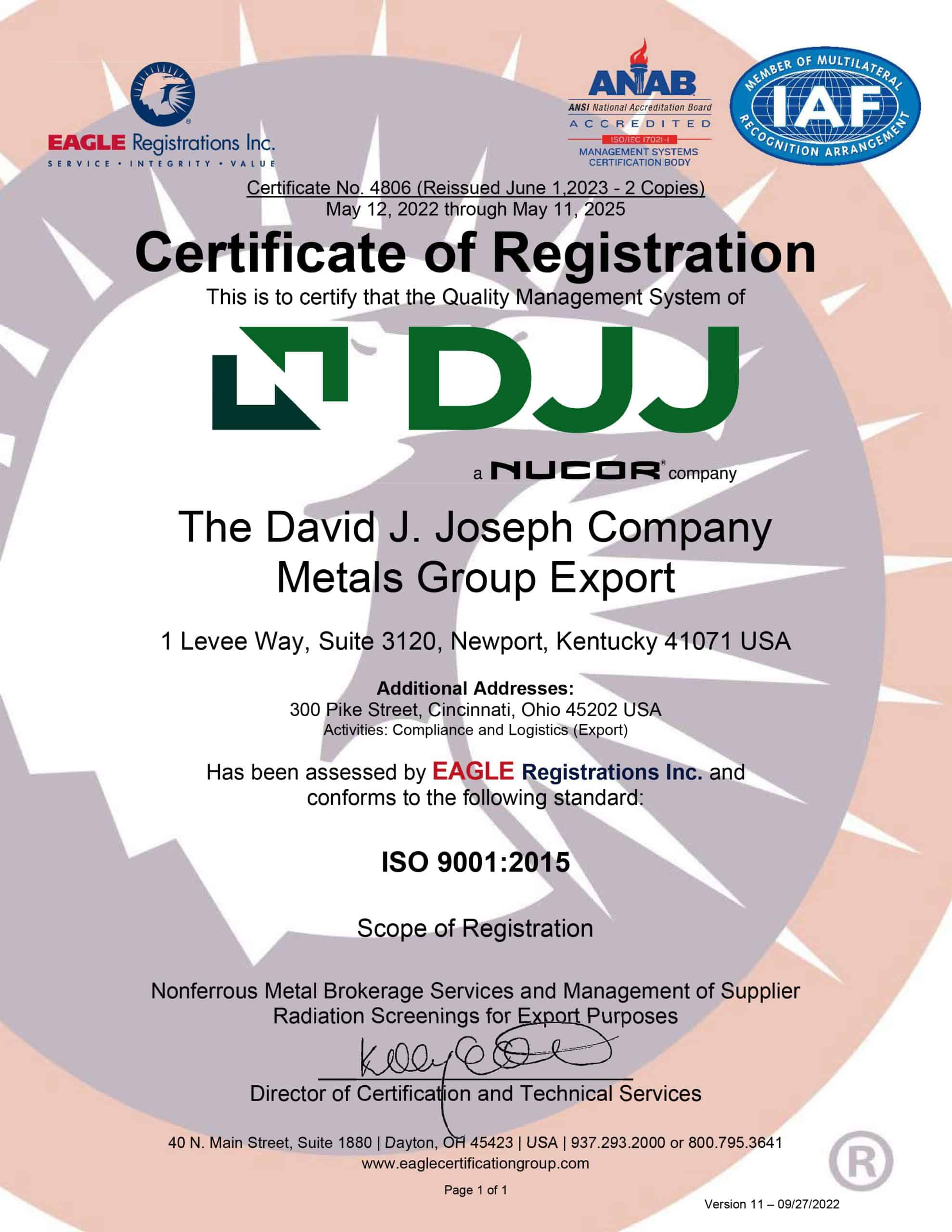 red and white certificate of registration